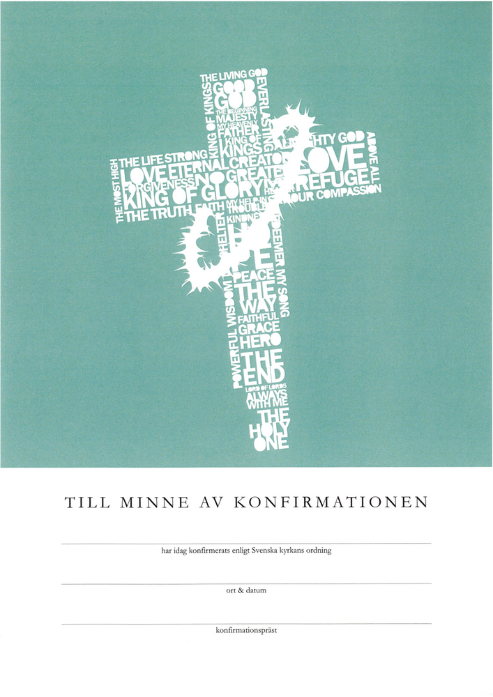 Product Image for Konfirmationsminne - korset - svenska kyrkan