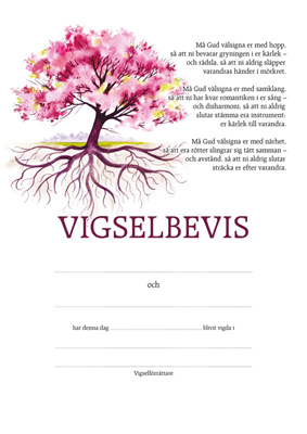 Product Image for Vigselbevis - träd