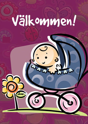 Product Image for Inbjudningskort - barnvagn