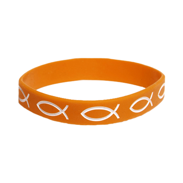 Product Image for Armband - silikon - fisk - orange