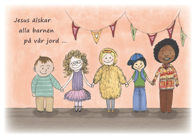 Product Image for Vykort - Jesus älskar alla barnen påvår jord