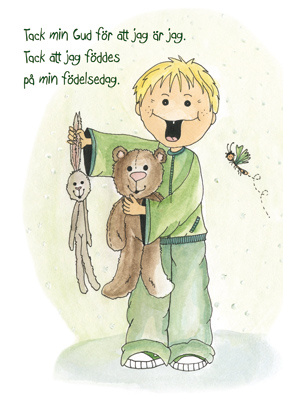 Product Image for Vykort - tack min Gud - pojke