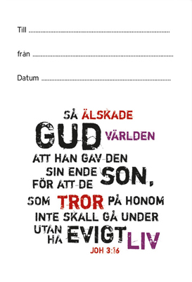 Product Image for Klisterlapp - joh 3:16