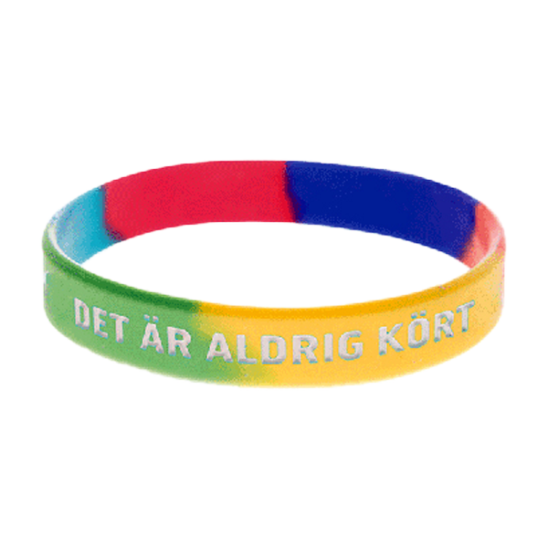 Product Image for Armband - silikon - aldrig kört - regnbåge