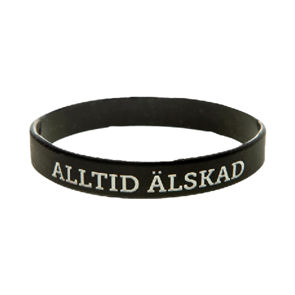 Product Image for Armband - silikon - alltid älskad - svart