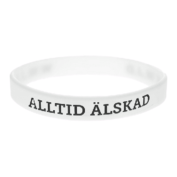 Product Image for Armband - silikon - alltid älskad - vit