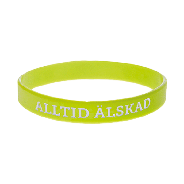 Product Image for Armband - silikon - alltid älskad - lime