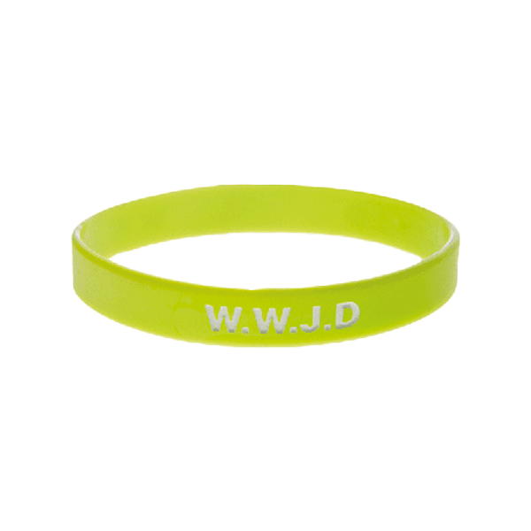 Product Image for Armband - silikon - wwjd - lime