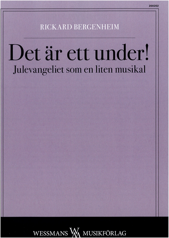 Product Image for Det är ett under - noter