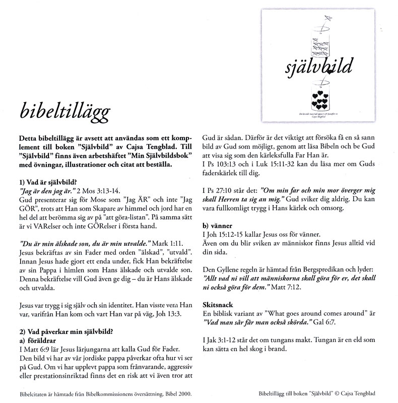 Product Image for Självbild - bibeltillägg