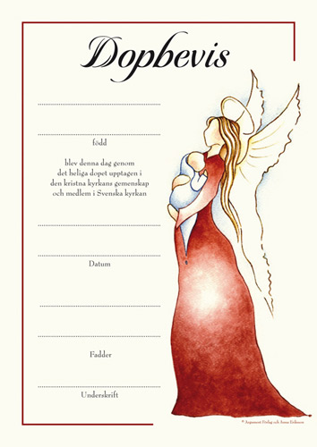 Product Image for Dopbevis - ängel - argument