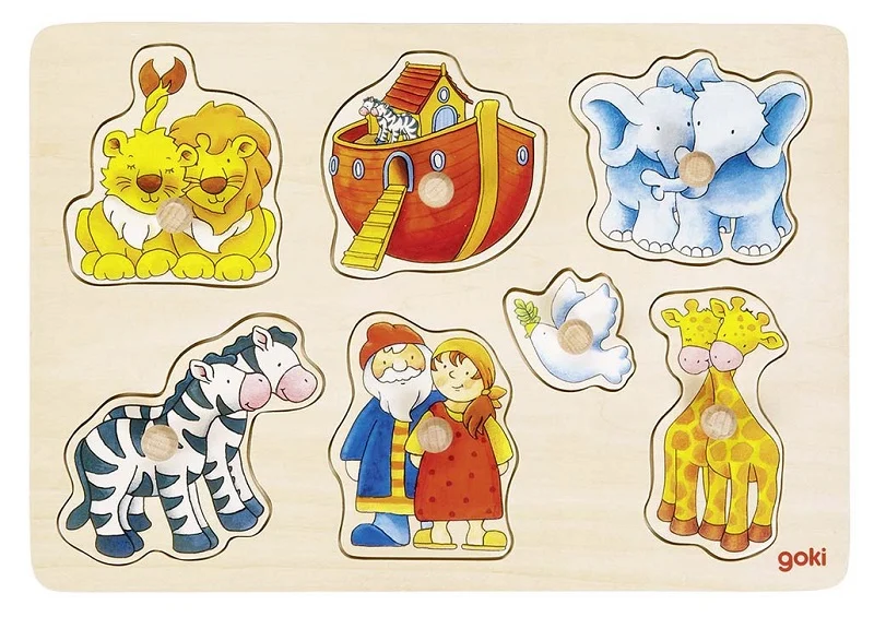 Product Image for Pussel - noas ark - trä- knoppar