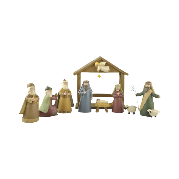 Product Image for Julkrubba med stall - pe82941