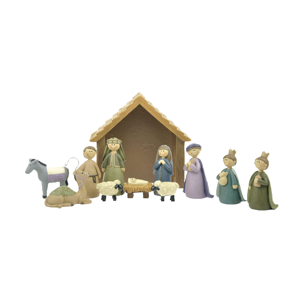 Product Image for Julkrubba med stall - pe84261