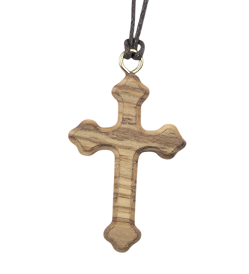 Product Image for Halsband - kors - tillverkad i olivträ(2)