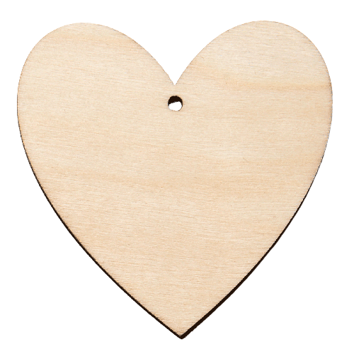 Product Image for Träfigur - hjärta,  5-pack