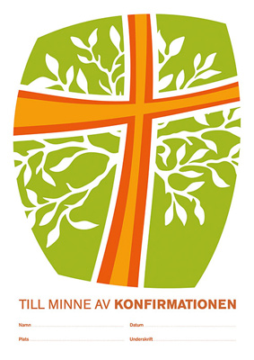 Product Image for Konfirmationsminne - kors orange