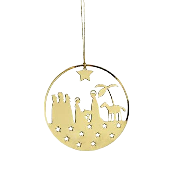 Product Image for Hängdekoration - krubba - guldfärgad