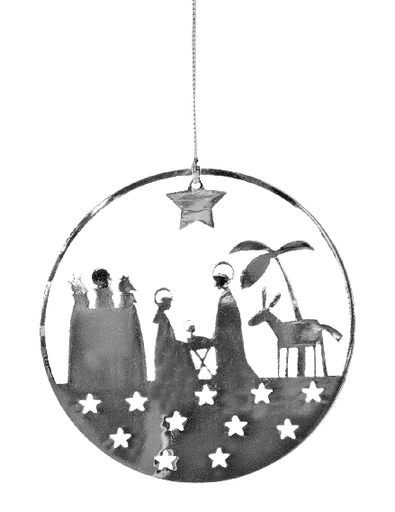 Product Image for Hängdekoration - krubba - silverfärgad