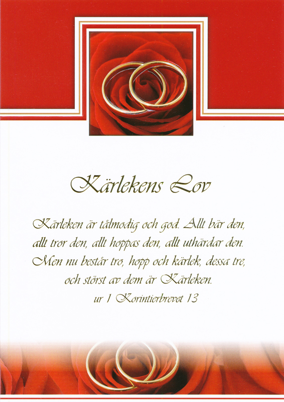 Product Image for Kort - kärlekens lov - kärleken är tålmodig - dubbelt