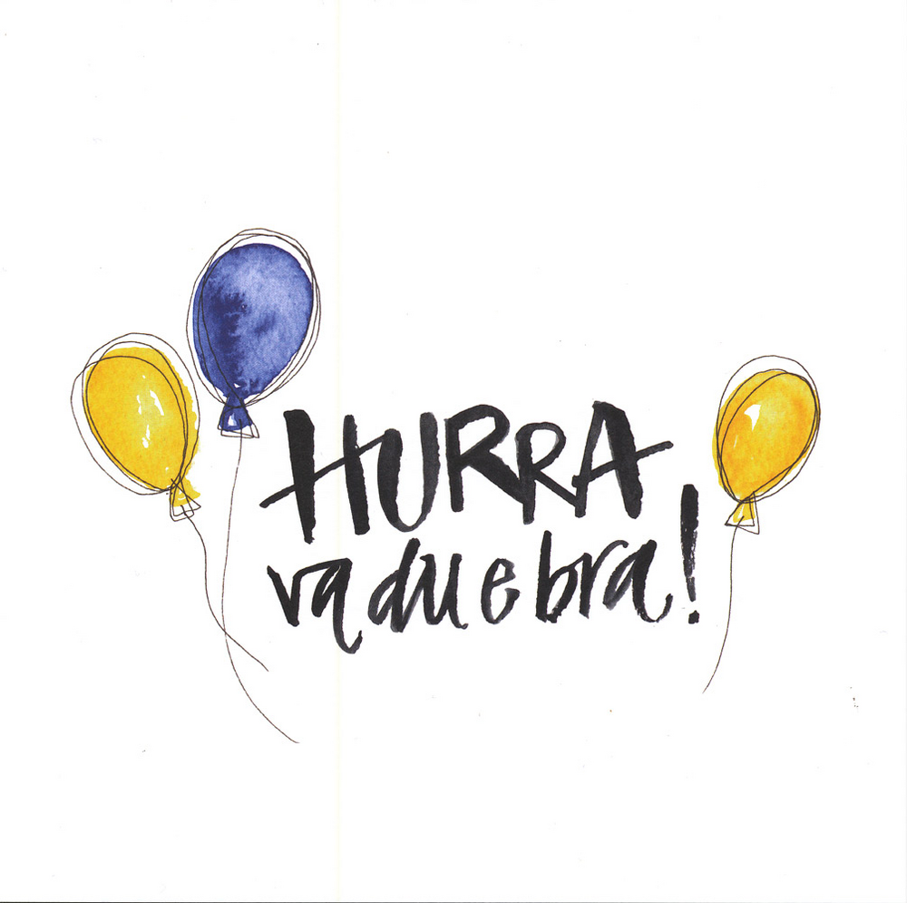 Product Image for Kort - hurra va du e bra! - dubbelt