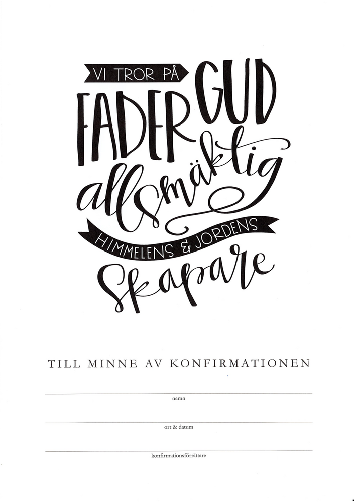 Product Image for Konfirmationsminne - trosbekännelsen - frikyrkan