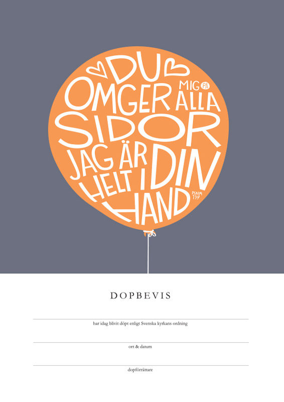 Product Image for Dopbevis - du omger mig - svenska kyrkan