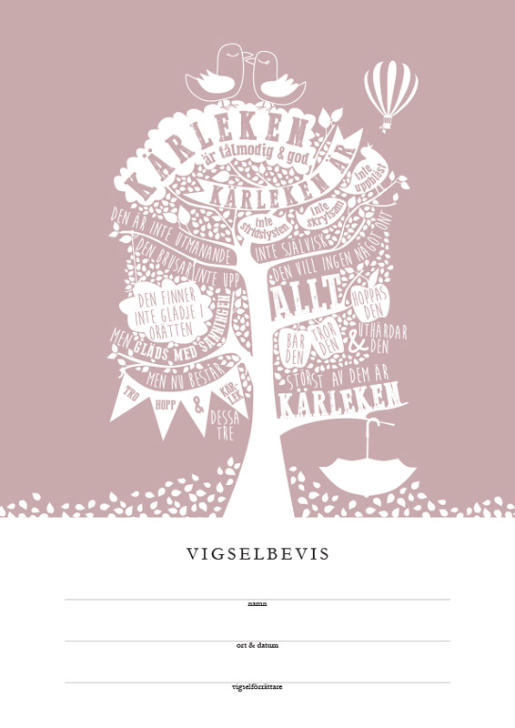 Product Image for Vigselbevis - kärlekens lov - frikyrkan
