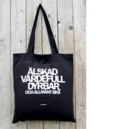 Product Image for Tygkasse - älskad,  värdefull,  dyrbar - svart