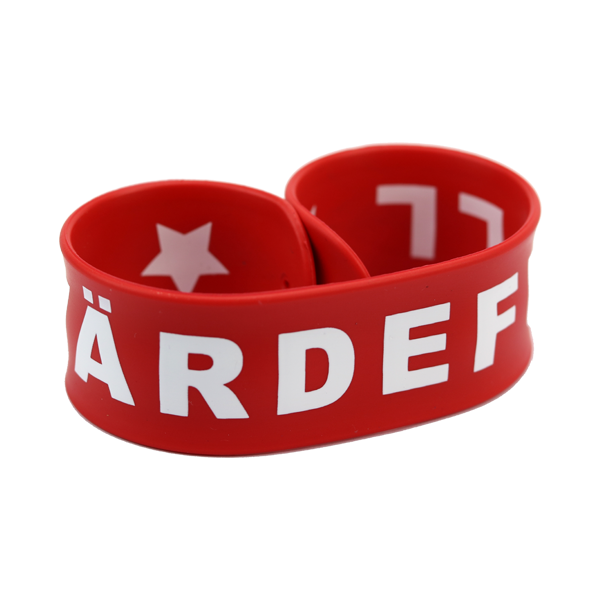 Product Image for Armband - silikon - slapwrap - värdefull - röd