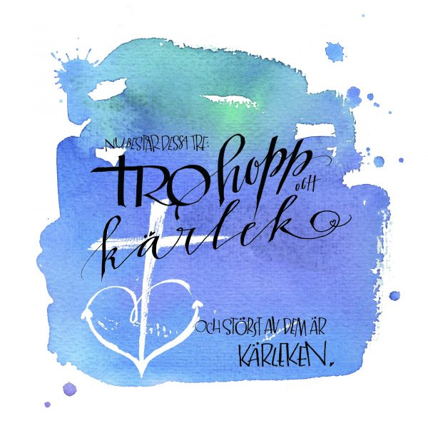 Product Image for Kort - nu består dessa tre tro hopp kärlek - dubbelt