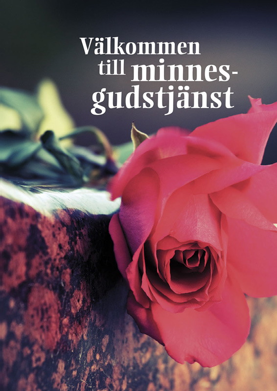 Product Image for Inbjudan till minnesGudstjänst - ros