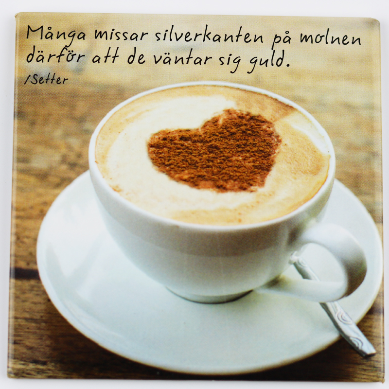 Product Image for Magnet - text: många missar silverkanten påmolnen...