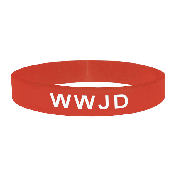 Product Image for Armband - silikon - wwjd - röd