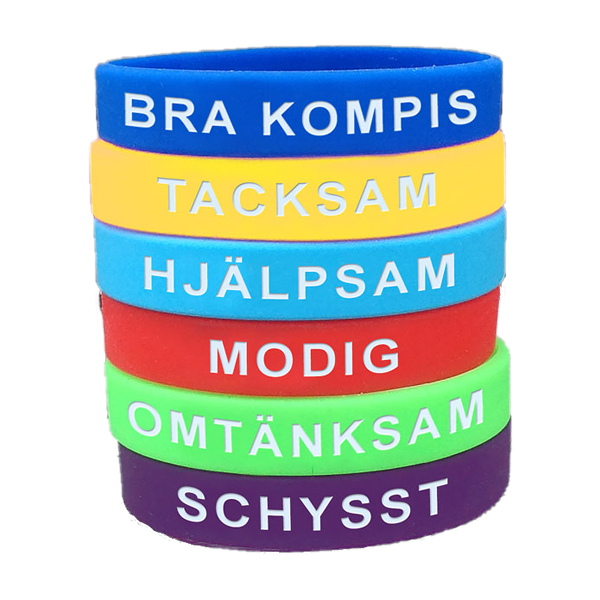 Product Image for Armband - såvill jag va´ - silikonarmband med betydelse - 6-pack