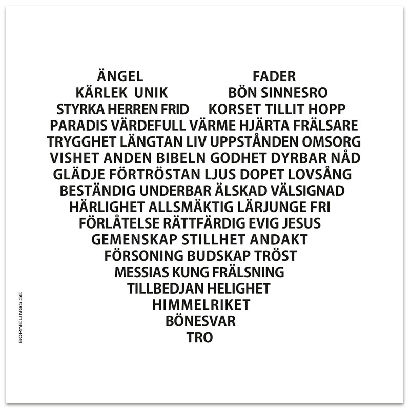 Product Image for Servetter - hjärta med text - 20-pack