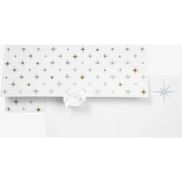 Product Image for Kuvert - presentkort/sedel - stjärnor - vit - 23x11 cm