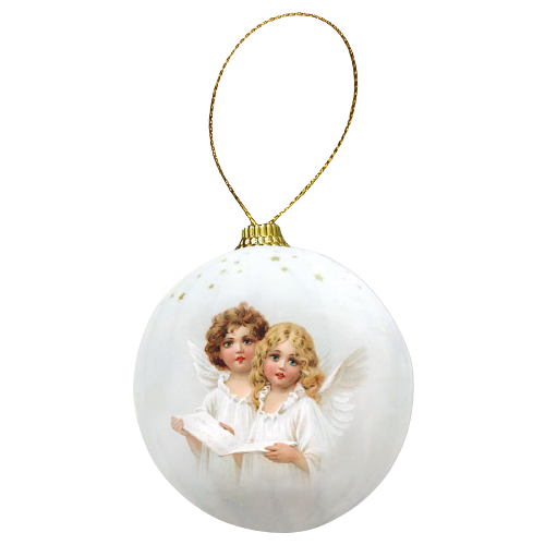 Product Image for Julgranskula - änglar - vit - 4-pack