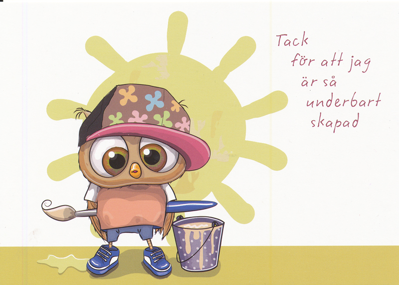 Product Image for Vykort - tack för att jag är såunderbart skapad