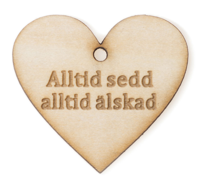 Product Image for Trähjärta - alltid älskad,  10-pack