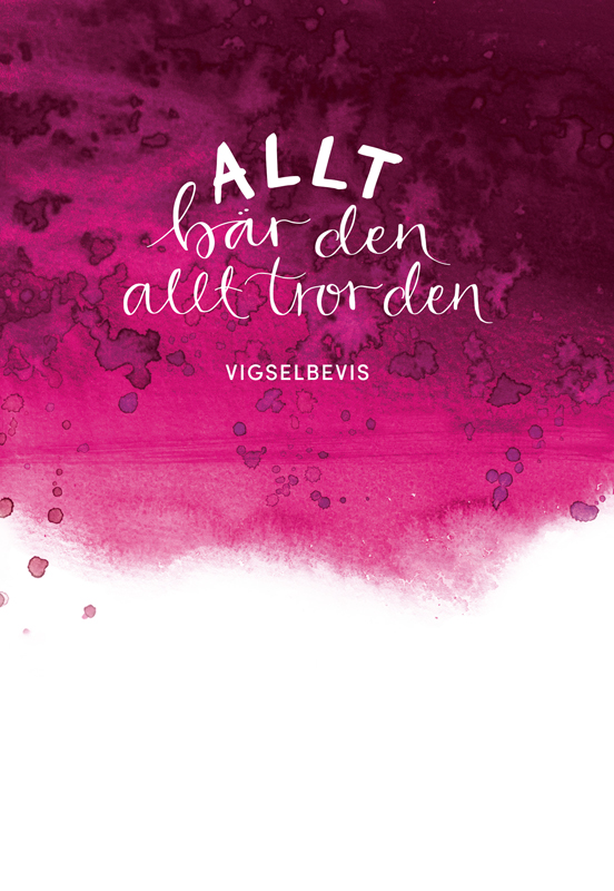 Product Image for Vigselbevis - allt bär den allt tror den - equmeniakyrkan