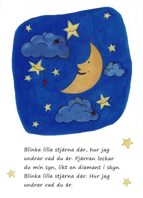 Product Image for Vykort - blinka lilla stjärna där - natthimmel