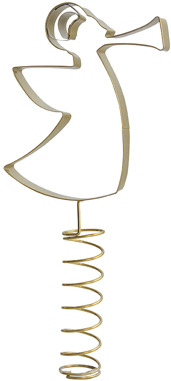Product Image for Julgranstopp - ängel - guldfärgad