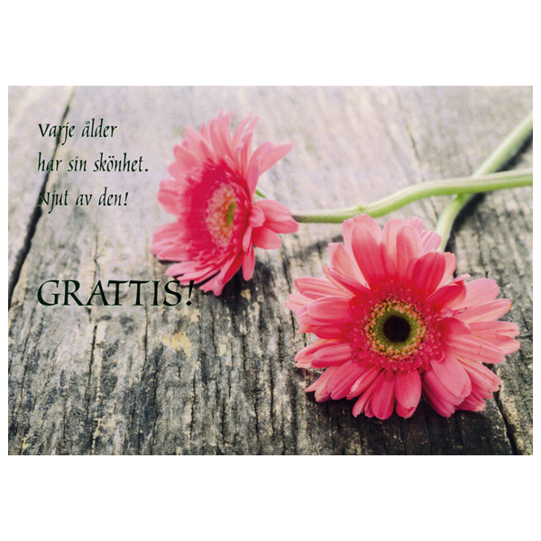 Product Image for Kort - grattis! varje ålder har sin skönhet - dubbelt