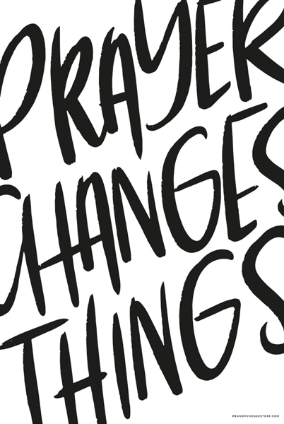 Product Image for Poster - prayer changes things - a3
