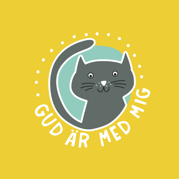 Product Image for Kort - Gud är med mig - kvadratiskt