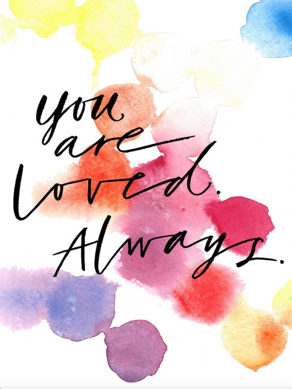 Product Image for Poster - you are loved - 30x40 cm - folkelind