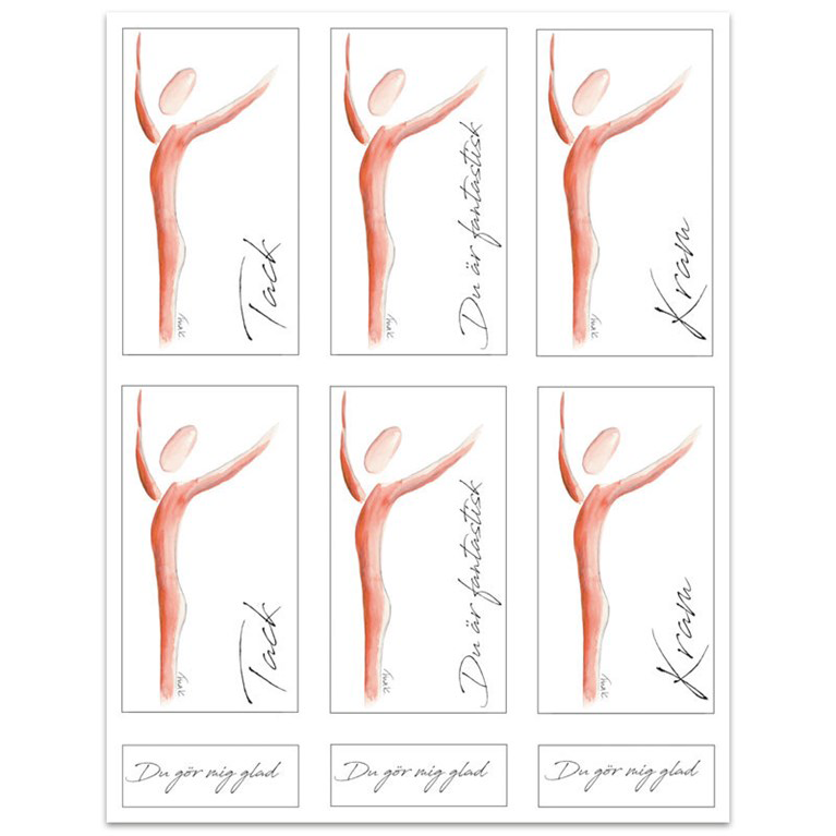 Product Image for Klistermärken - uppmuntran - bp576 - 35 mm