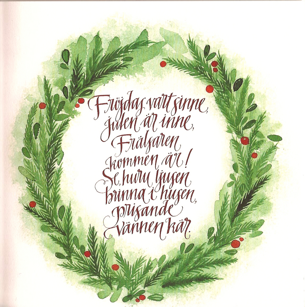 Product Image for Julkort - fröjdas vart sinne - dubbelt