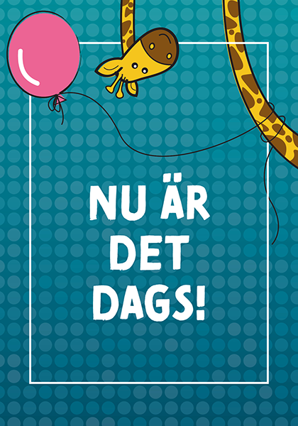 Product Image for Inbjudningskort - giraff - nu är det dags!